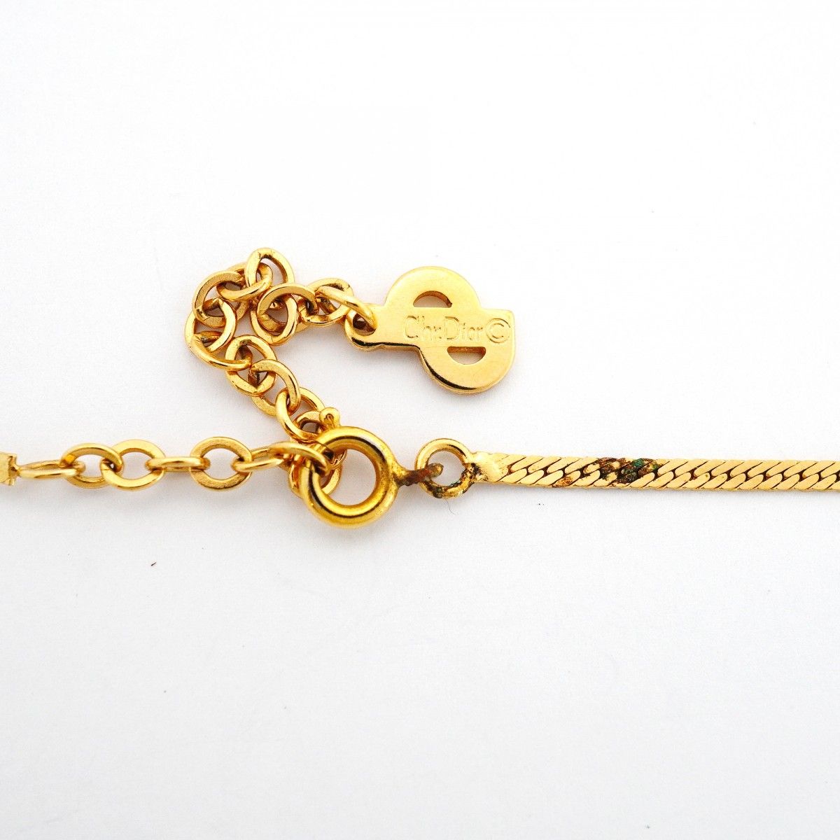 Dior Necklace Gold Plated Rhinestone — view 4