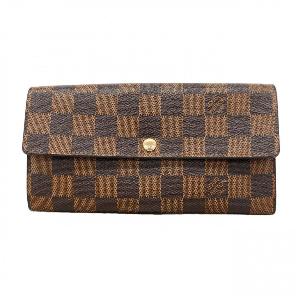 Louis Vuitton Wallet Damier Portefeuille Sarah Ebene