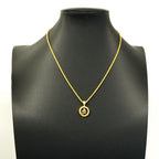 Dior Necklace CD Logo Gold Plated Rhinestone — view 5