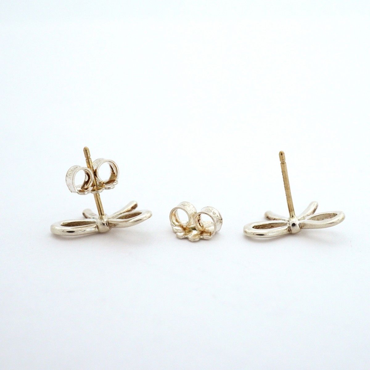 Tiffany & Co Earrings Bow Ribbon Silver — view 3