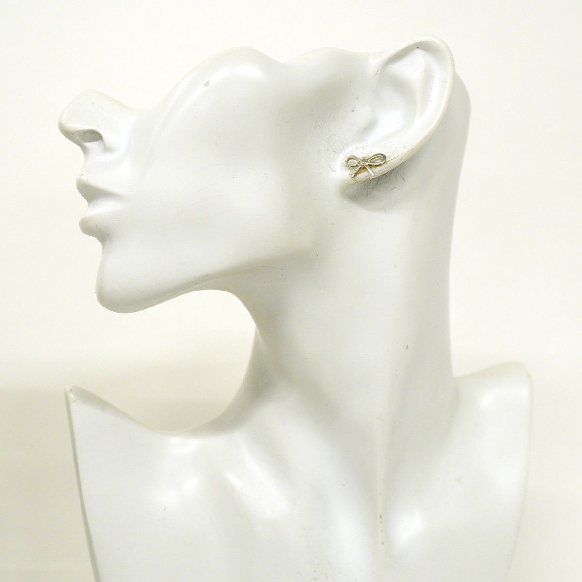 Tiffany & Co Earrings Bow Ribbon Silver — view 6