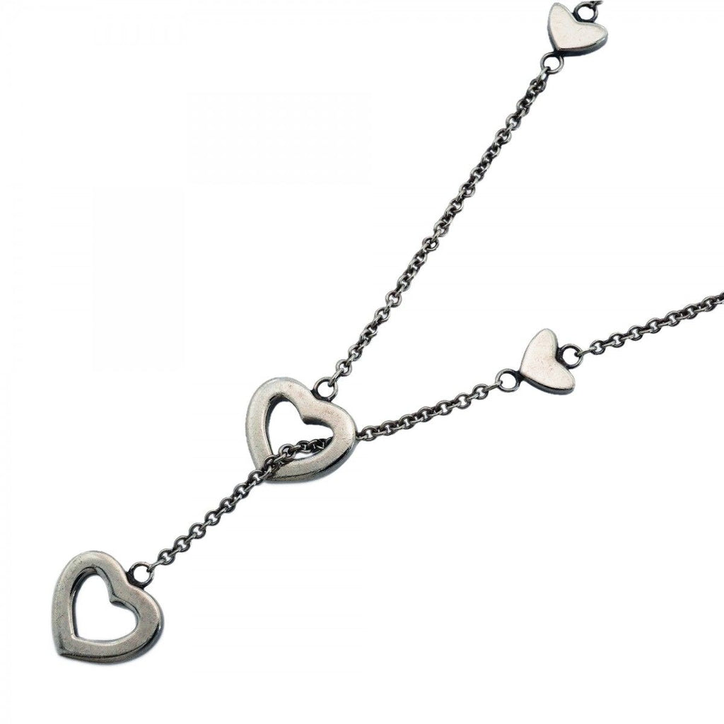 Tiffany & Co Necklace Heart Link Lariat Silver