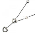 Tiffany & Co Necklace Heart Link Lariat Silver