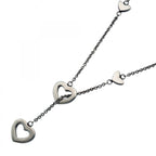 Tiffany & Co Necklace Heart Link Lariat Silver