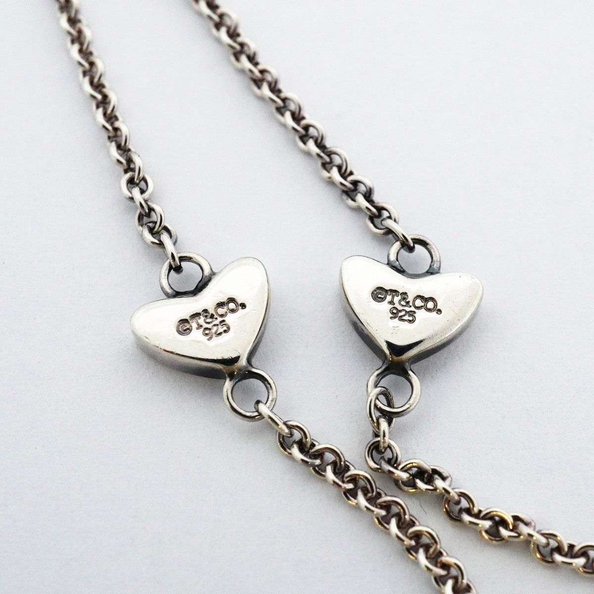 Tiffany & Co Necklace Heart Link Lariat Silver — view 5