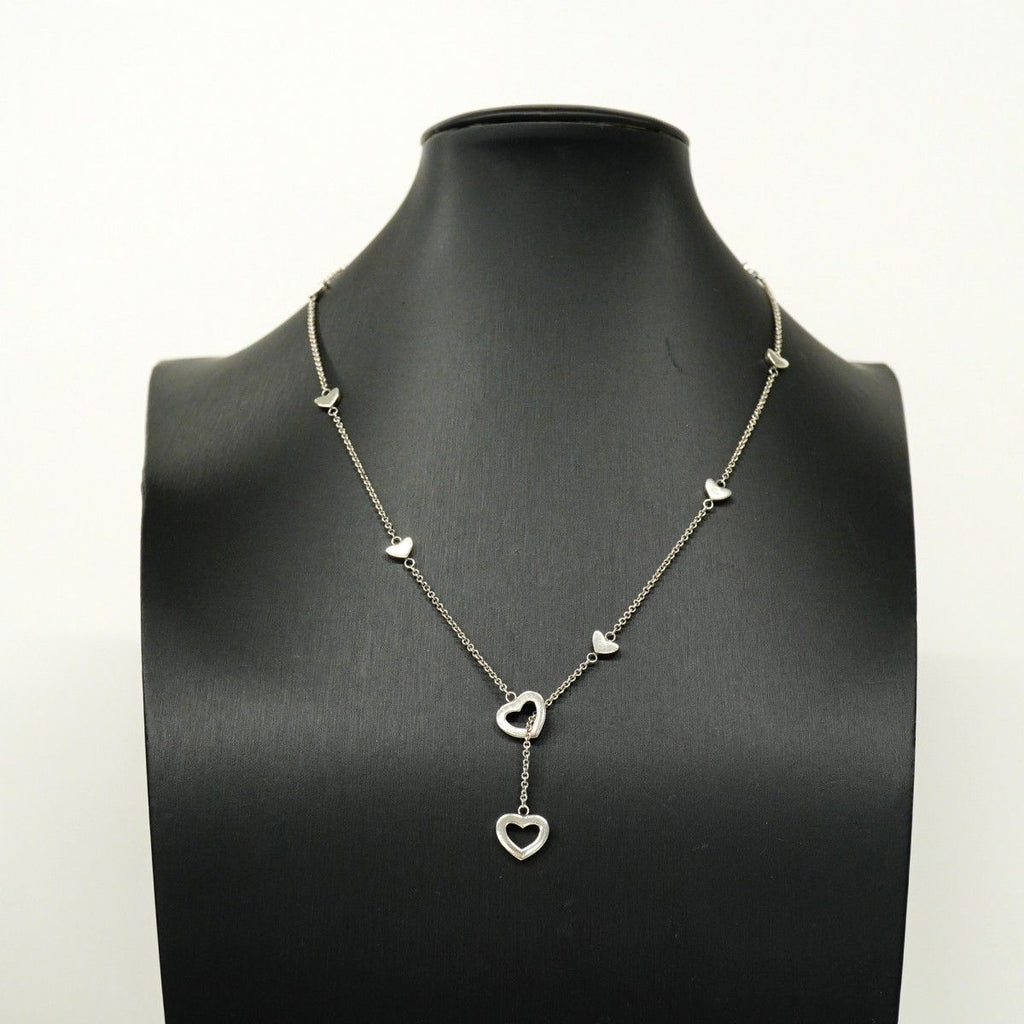 Tiffany & Co Necklace Heart Link Lariat Silver — view 6
