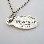 Tiffany & Co Necklace Return to Ball Chain Oval Silver — view 7