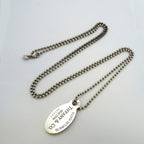 Tiffany & Co Necklace Return to Ball Chain Oval Silver — view 3