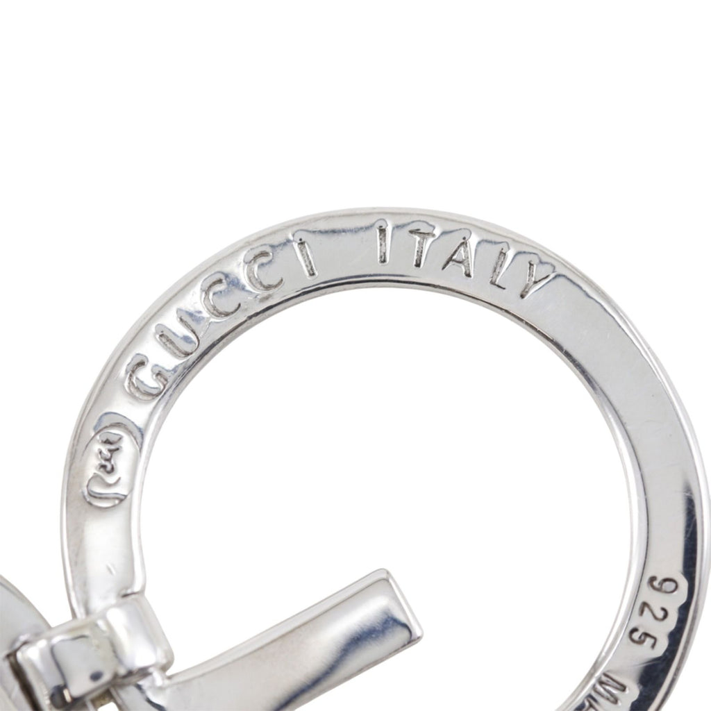Gucci Logo Circle 925 Sterling Silver Bracelet — view 5