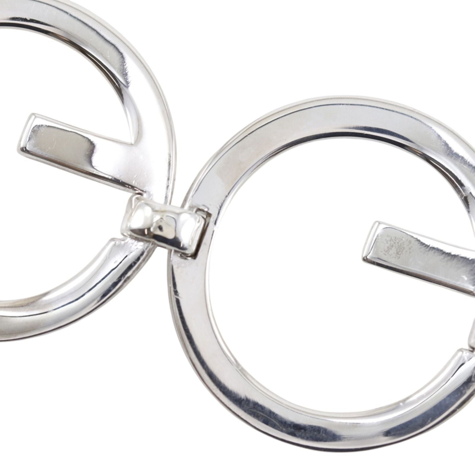 Gucci Logo Circle 925 Sterling Silver Bracelet — view 7