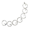 Gucci Logo Circle 925 Sterling Silver Bracelet