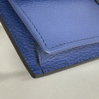 Gucci Shoulder Wallet Interlocking Leather Blue Gold — view 6