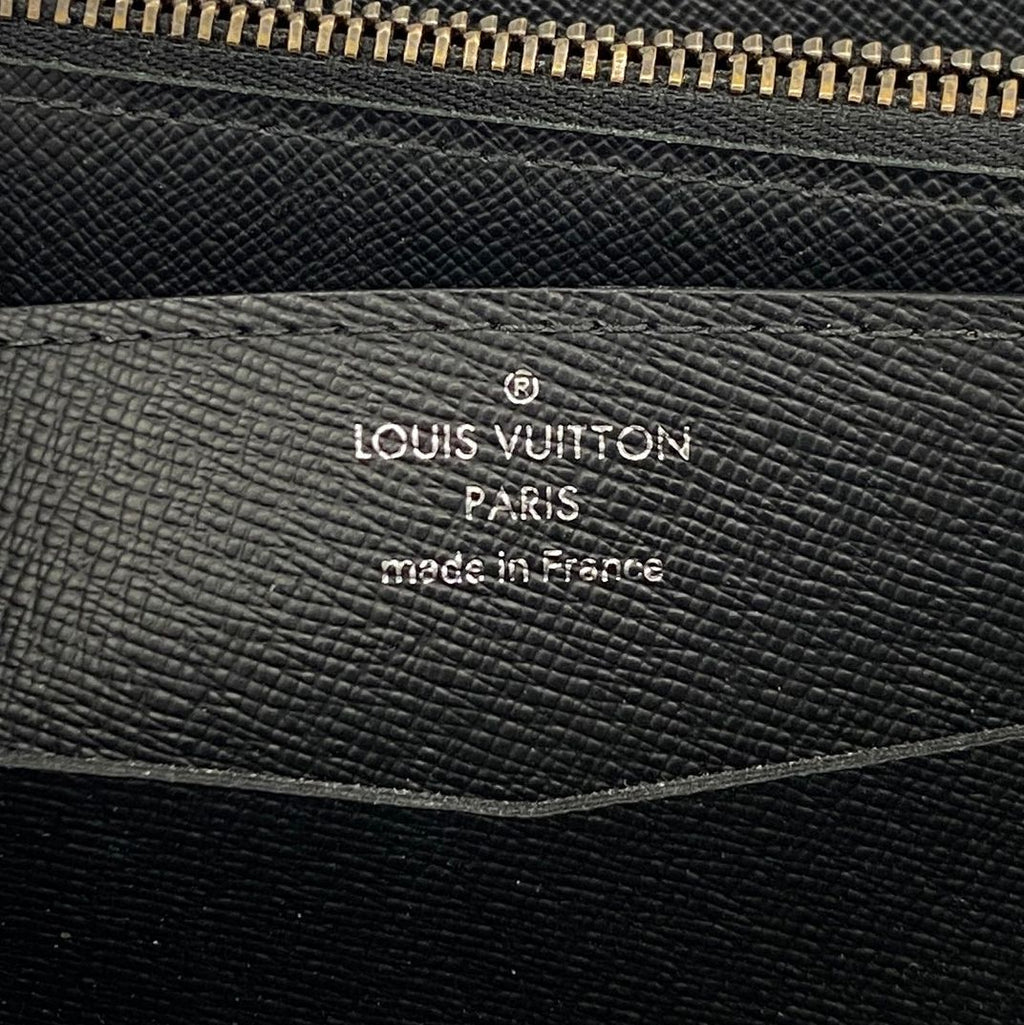 Louis Vuitton Wallet Monogram Eclipse Zippy XL Black Gray — view 5