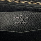 Louis Vuitton Wallet Monogram Eclipse Zippy XL Black Gray — view 5