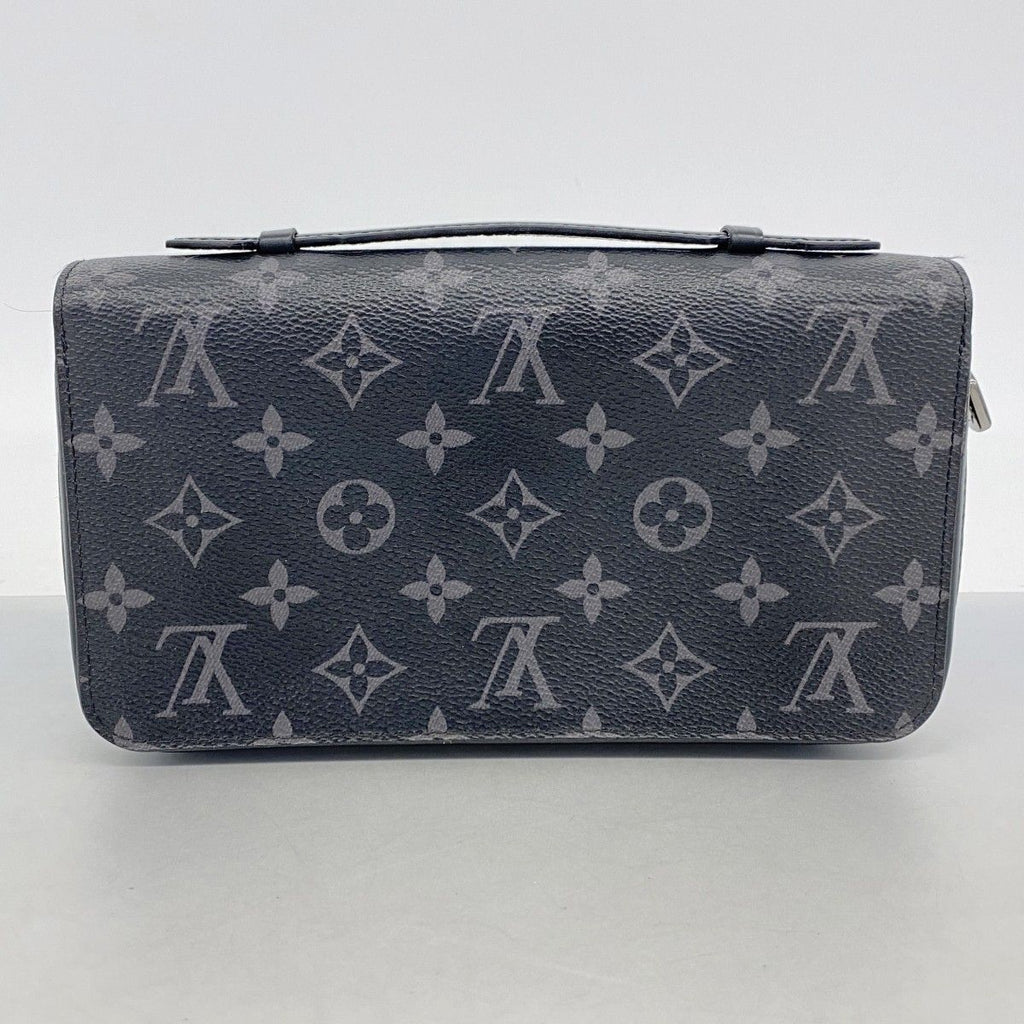 Louis Vuitton Wallet Monogram Eclipse Zippy XL Black Gray — view 9