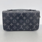 Louis Vuitton Wallet Monogram Eclipse Zippy XL Black Gray — view 9