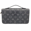 Louis Vuitton Wallet Monogram Eclipse Zippy XL Black Gray