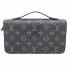 Louis Vuitton Wallet Monogram Eclipse Zippy XL Black Gray