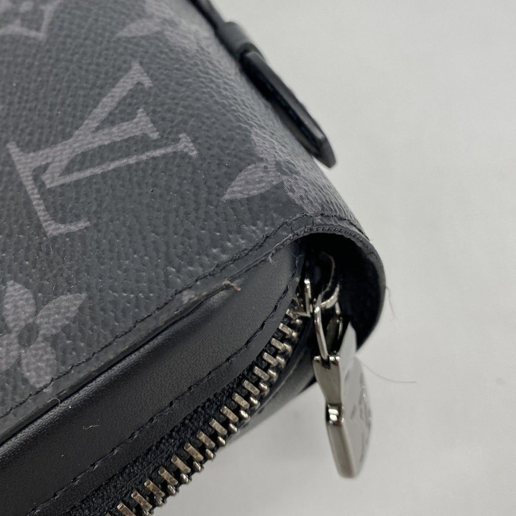 Louis Vuitton Wallet Monogram Eclipse Zippy XL Black Gray — view 8