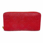 Louis Vuitton Wallet Monogram Empreinte Zippy Scarlet