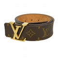 Louis Vuitton Belt Monogram Ceinture LV Initial Brown