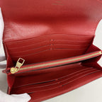 Louis Vuitton Wallet Monogram Retiro Portefeuille Sarah Brown Cerise — view 3