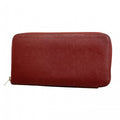 Hermes Wallet Azap Long Silk in Veau Rouge Ash Silver