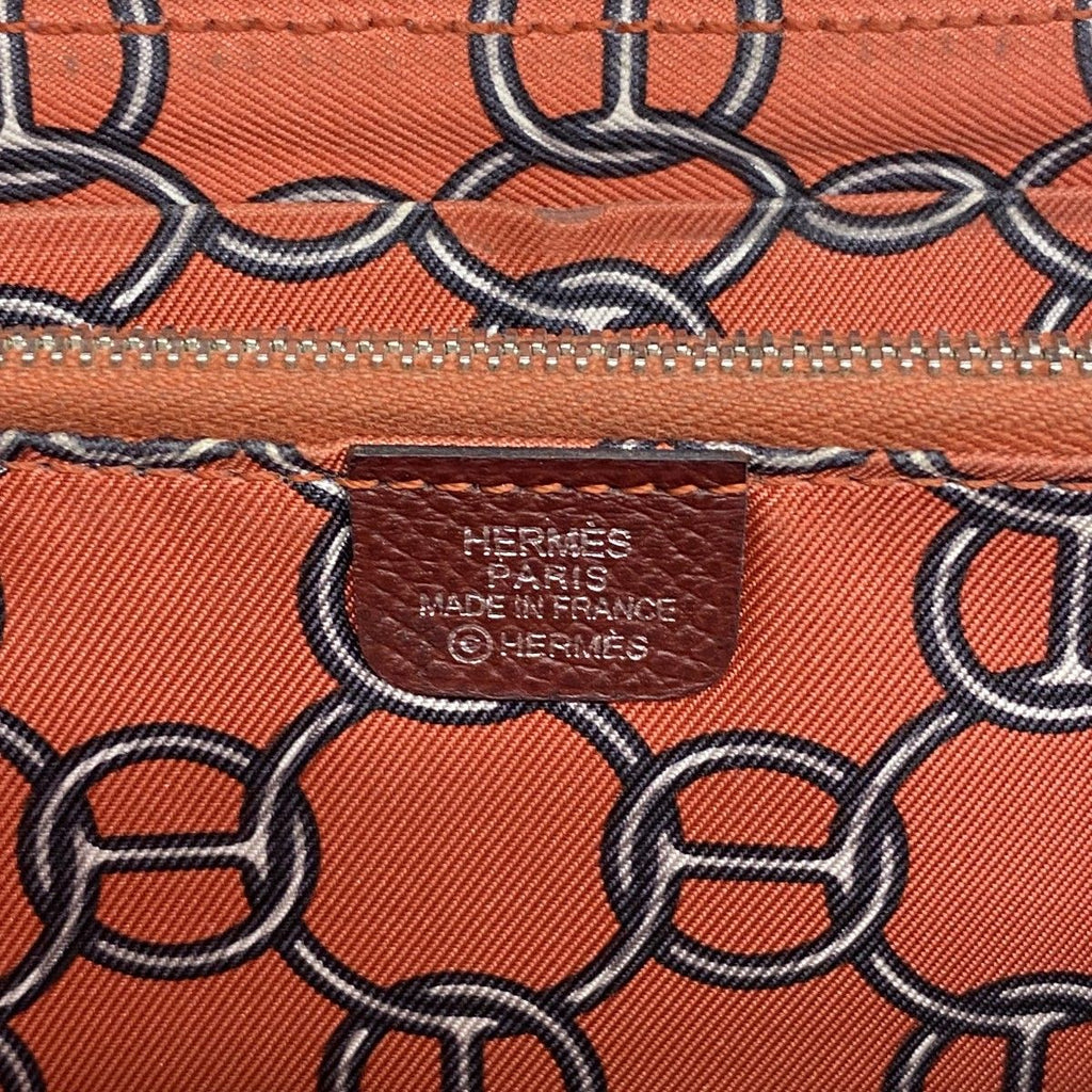 Hermes Wallet Azap Long Silk in Veau Rouge Ash Silver — view 4