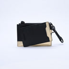 Prada Logo Coin Purse Card Curse Saffano Leather Black Gold — view 6