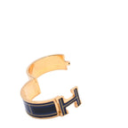Hermes Clic Clac H Bangle Bracelet Gold Metal Enamel — view 7