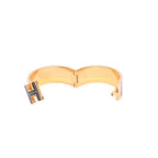 Hermes Clic Clac H Bangle Bracelet Gold Metal Enamel — view 5