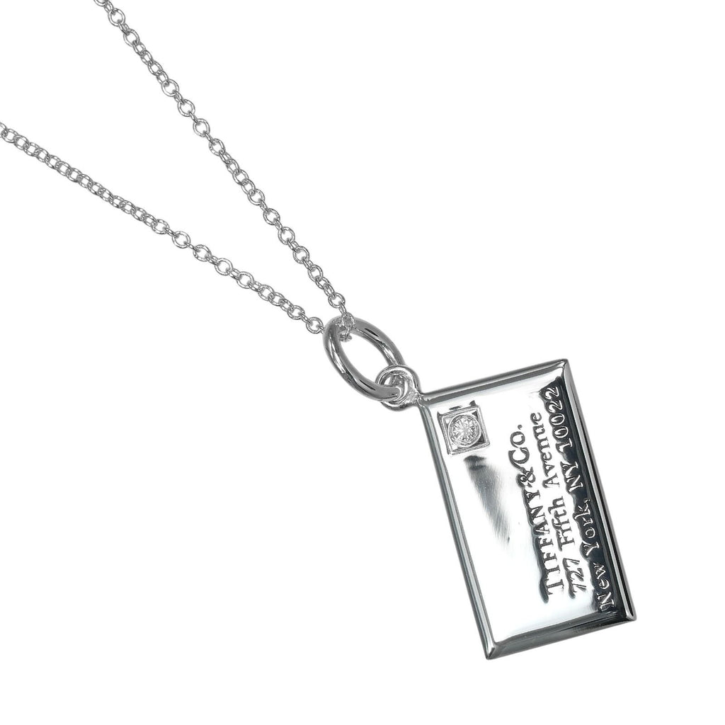 Tiffany & Co 727 Fifth Ave NY New York Vintage 925 Sterling Silver Diamond