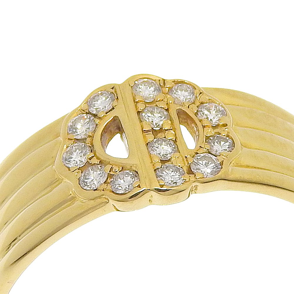 Dior Gold Diamond Ring — view 4