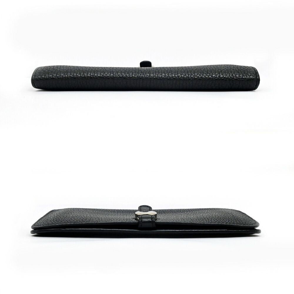Hermes Dogon Duo Black Silver Togo Wallet — view 4