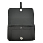 Hermes Dogon Duo Black Silver Togo Wallet — view 6