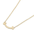 Tiffany & Co Necklace T Smile Mini 43 48.5 cm 18k