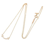 Tiffany & Co Necklace T Smile Mini Diamond 40 45.5 cm 18k — view 2