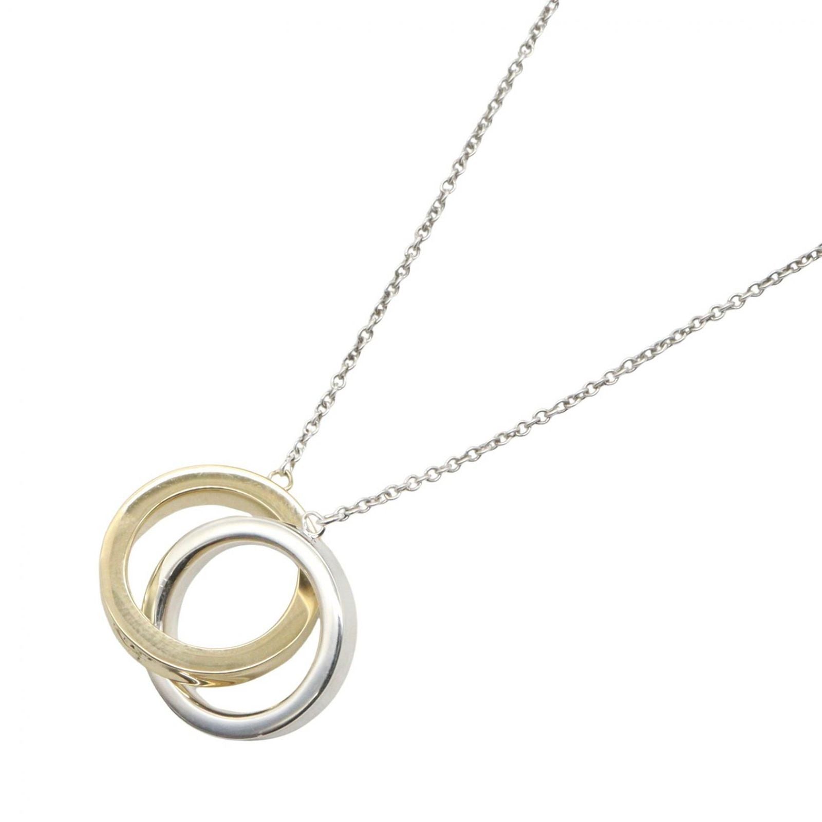 Tiffany & Co Necklace Ring 40 18k 925 Sterling Silver