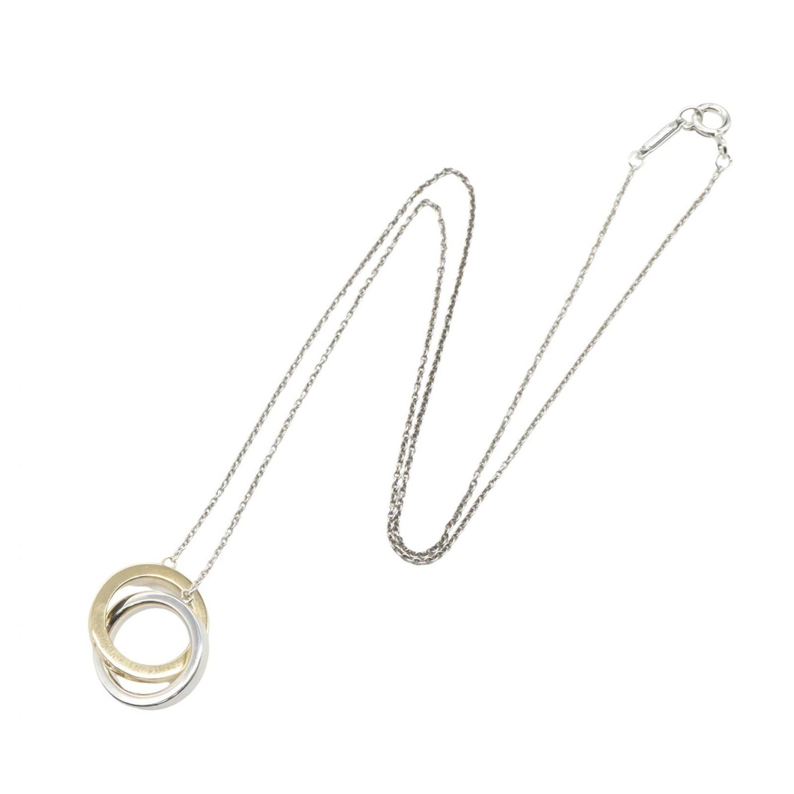Tiffany & Co Necklace Ring 40 18k 925 Sterling Silver