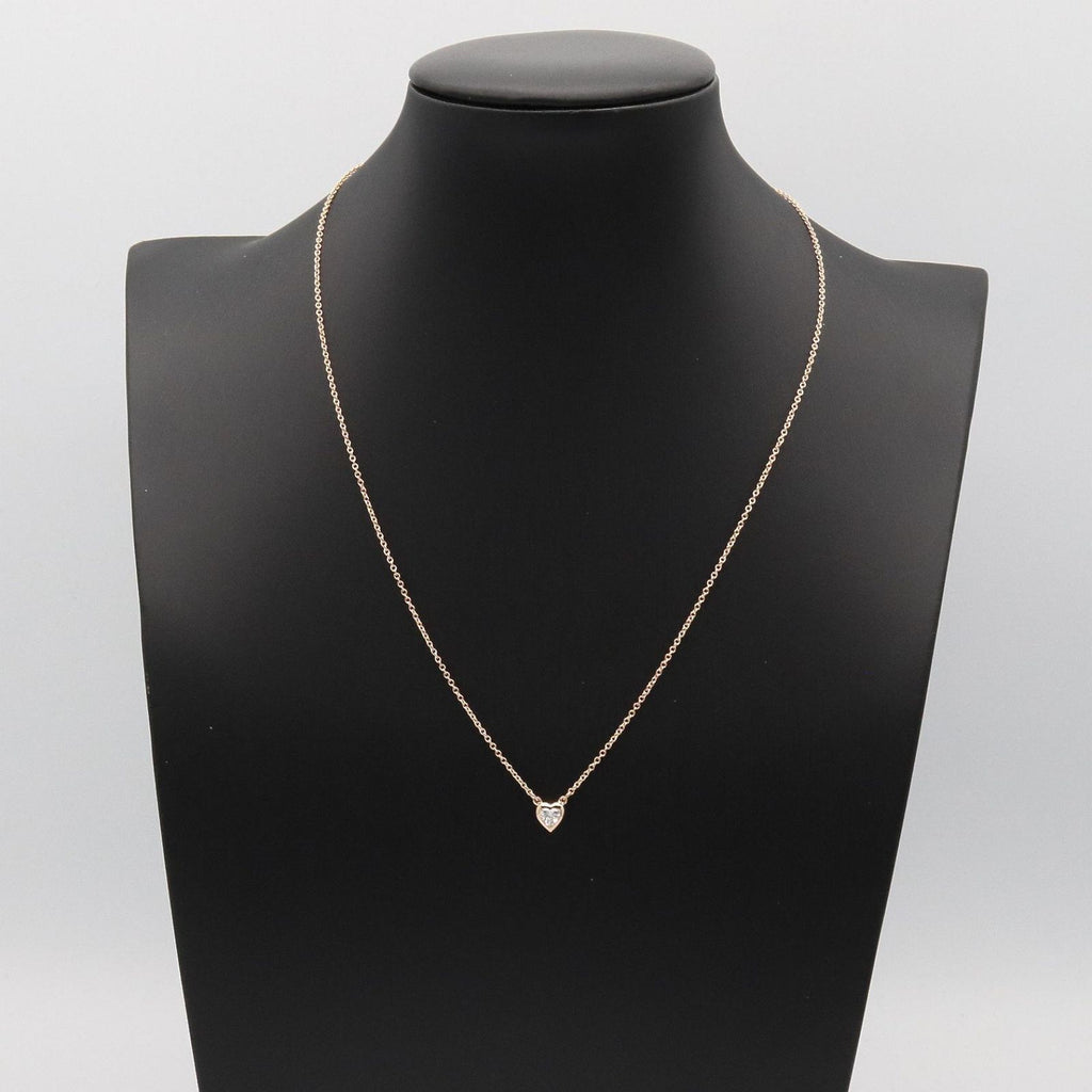 Tiffany & Co Necklace by the Yard Heart 41.5 cm 18k Pink Gold Diamond — view 5