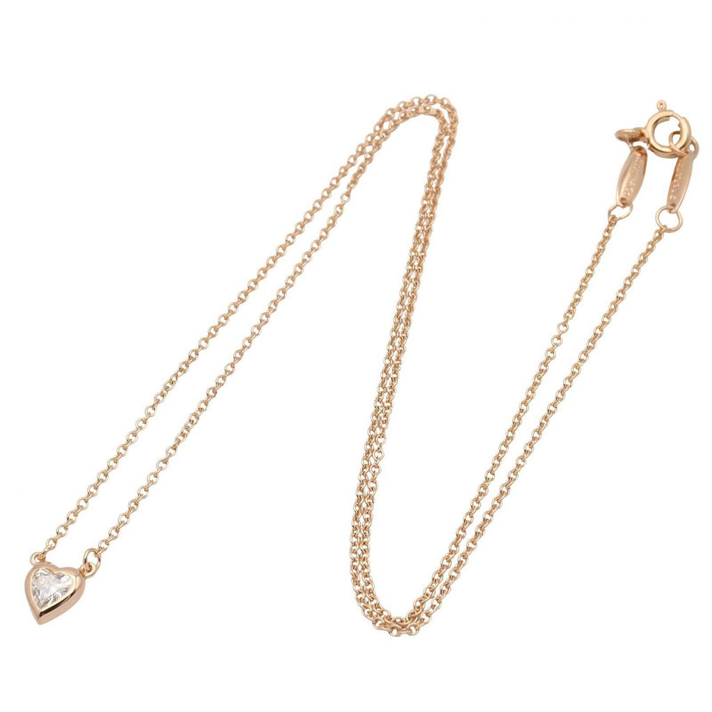 Tiffany & Co Necklace by the Yard Heart 41.5 cm 18k Pink Gold Diamond — view 2