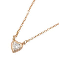 Tiffany & Co Necklace by the Yard Heart 41.5 cm 18k Pink Gold Diamond