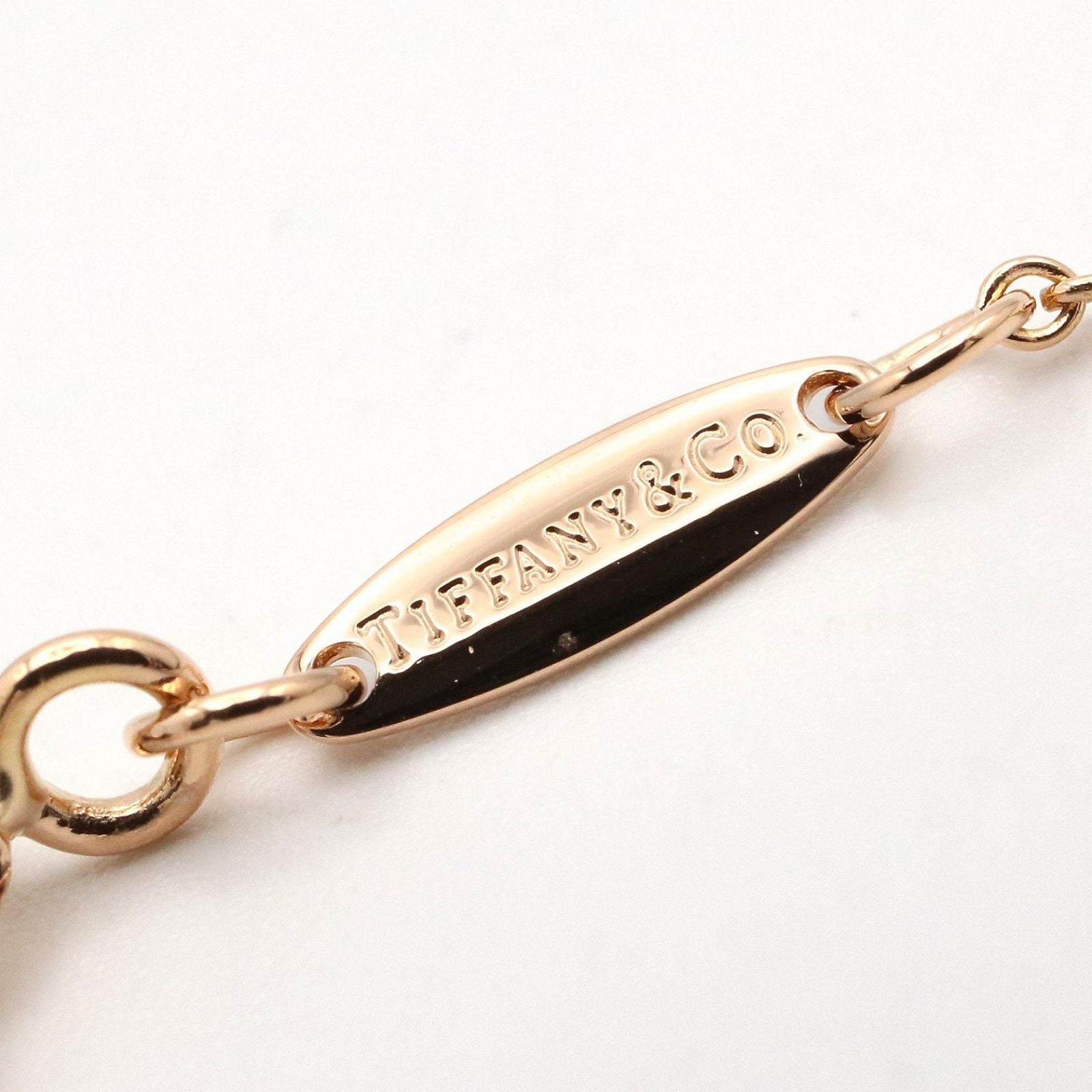 Tiffany & Co Necklace by the Yard Heart 41.5 cm 18k Pink Gold Diamond — view 3