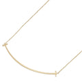 Tiffany & Co Necklace T Smile Large 40 45.5 cm 18k