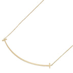 Tiffany & Co Necklace T Smile Large 40 45.5 cm 18k
