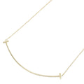 Tiffany & Co Necklace T Smile Large 40.5 45 cm 18k