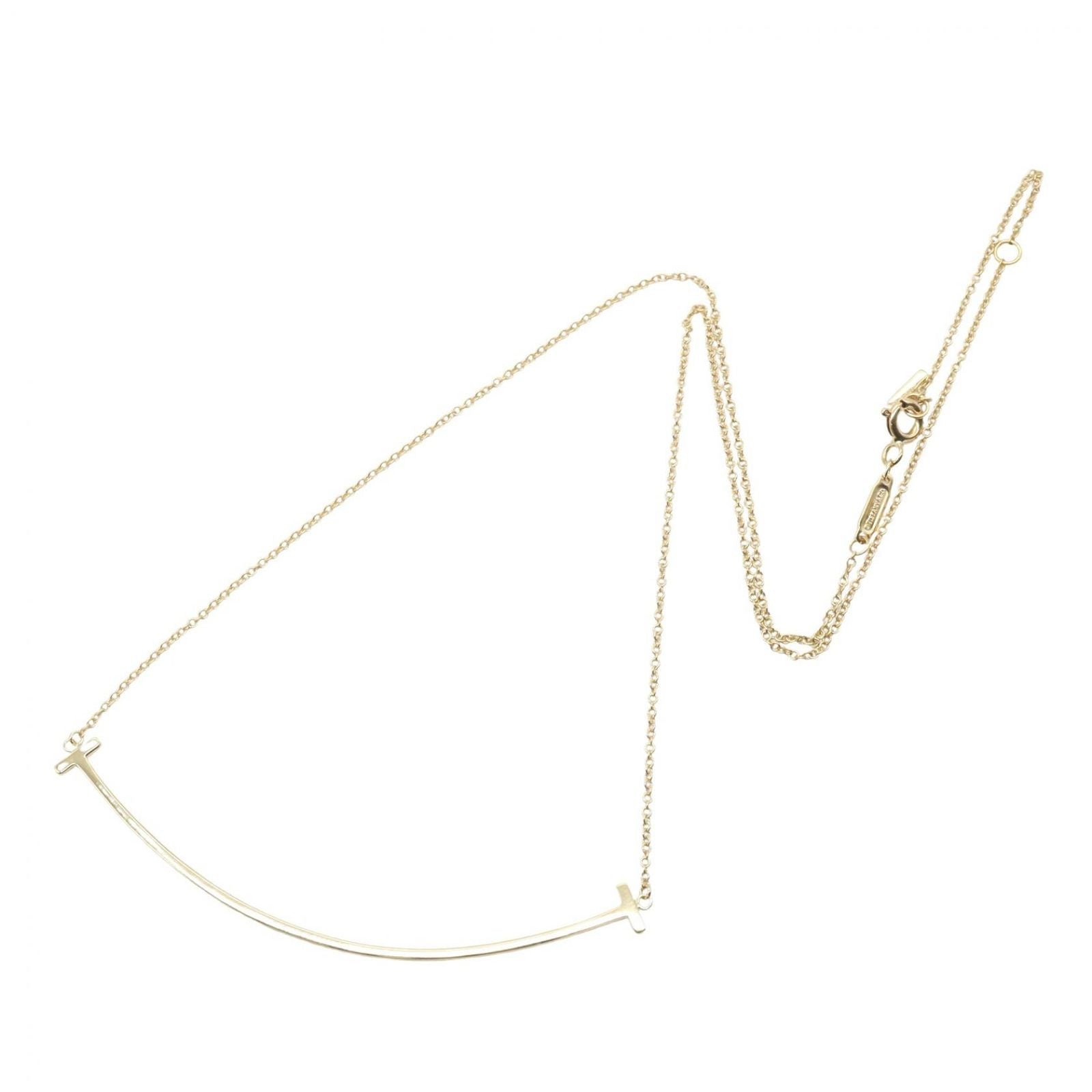 Tiffany & Co Necklace T Smile Large 40.5 45 cm 18k — view 2