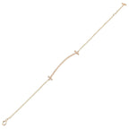 Tiffany & Co Bracelet T Smile Diamond 15 cm 18k Pink Gold — view 3