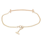 Tiffany & Co Bracelet T Smile Diamond 15 cm 18k Pink Gold — view 2