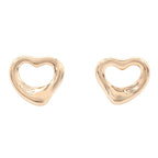 Tiffany & Co Earrings Open Heart 18k Pink Gold